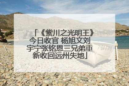《紫川之光明王》今日收官 杨旭文刘宇宁张铭恩三兄弟重新收回远州失地