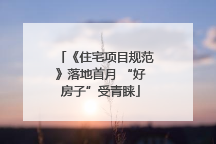 《住宅项目规范》落地首月 “好房子”受青睐