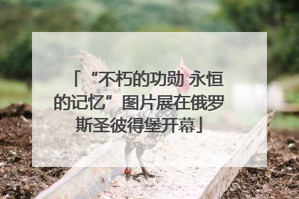 “不朽的功勋 永恒的记忆”图片展在俄罗斯圣彼得堡开幕