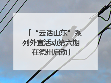 “云话山东”系列外宣活动第六期在德州启动