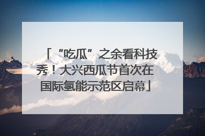 “吃瓜”之余看科技秀！大兴西瓜节首次在国际氢能示范区启幕
