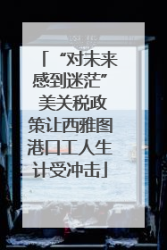 “对未来感到迷茫” 美关税政策让西雅图港口工人生计受冲击