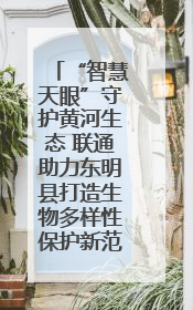 “智慧天眼”守护黄河生态 联通助力东明县打造生物多样性保护新范式