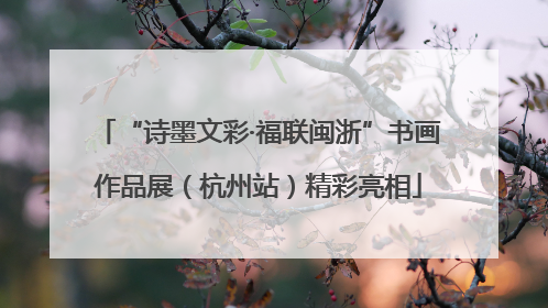 “诗墨文彩·福联闽浙”书画作品展（杭州站）精彩亮相