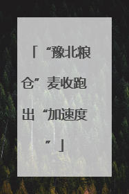 “豫北粮仓”麦收跑出“加速度”