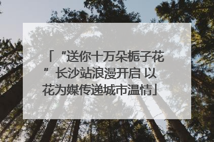 “送你十万朵栀子花”长沙站浪漫开启 以花为媒传递城市温情