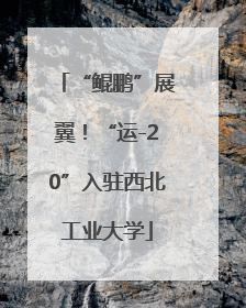 “鲲鹏”展翼！“运-20”入驻西北工业大学