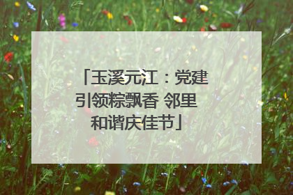 玉溪元江：党建引领粽飘香 邻里和谐庆佳节