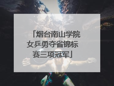 烟台南山学院女乒勇夺省锦标赛三项冠军