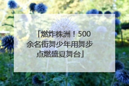燃炸株洲！500余名街舞少年用舞步点燃盛夏舞台