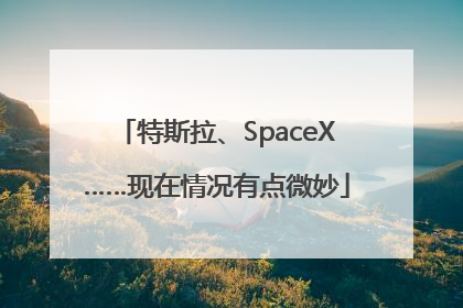 特斯拉、SpaceX……现在情况有点微妙