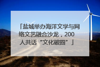盐城举办海洋文学与网络文艺融合沙龙，200人共话“文化破圈”