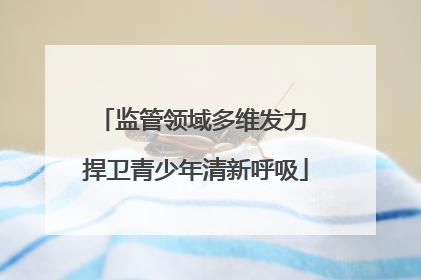 监管领域多维发力 捍卫青少年清新呼吸