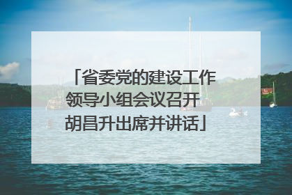 省委党的建设工作领导小组会议召开 胡昌升出席并讲话