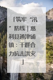 筑牢“汛”防线｜慈利县通津铺镇：干群合力抗击洪灾