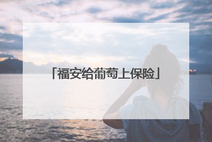 福安给葡萄上保险