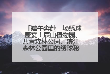 端午奔赴一场绣球盛宴！辰山植物园、共青森林公园、滨江森林公园里的绣球秘境在这里