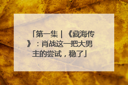 第一集｜《藏海传》：肖战这一把大男主的尝试，稳了