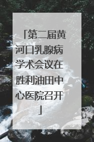第二届黄河口乳腺病学术会议在胜利油田中心医院召开