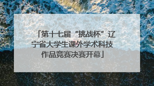 第十七届“挑战杯”辽宁省大学生课外学术科技作品竞赛决赛开幕