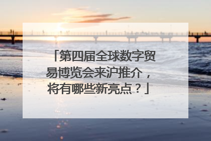 第四届全球数字贸易博览会来沪推介，将有哪些新亮点？
