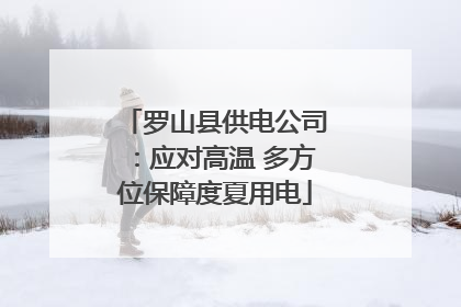 罗山县供电公司：应对高温 多方位保障度夏用电