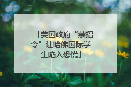 美国政府“禁招令”让哈佛国际学生陷入恐慌