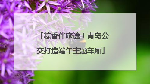 粽香伴旅途！青岛公交打造端午主题车厢