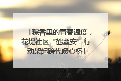 粽香里的青春温度，花堤社区“鹤耋安”行动架起跨代暖心桥