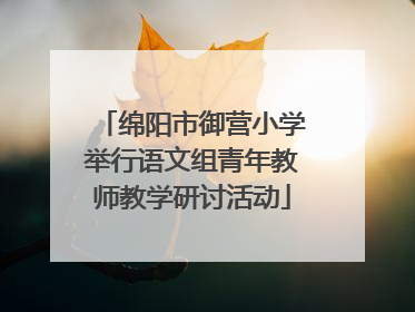 绵阳市御营小学举行语文组青年教师教学研讨活动