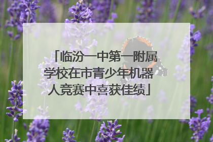 临汾一中第一附属学校在市青少年机器人竞赛中喜获佳绩
