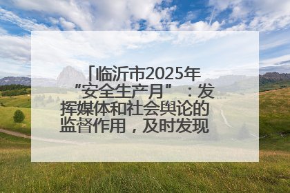 临沂市2025年“安全生产月”：发挥媒体和社会舆论的监督作用，及时发现并消除安全隐患
