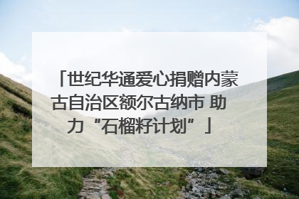 世纪华通爱心捐赠内蒙古自治区额尔古纳市 助力“石榴籽计划”