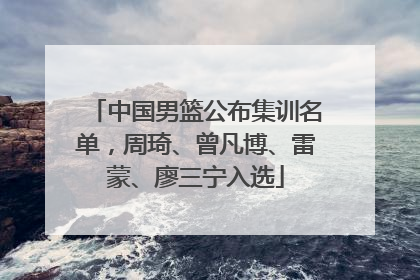 中国男篮公布集训名单，周琦、曾凡博、雷蒙、廖三宁入选