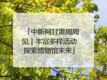 中新网甘肃周周见｜丰富多样活动探索博物馆未来