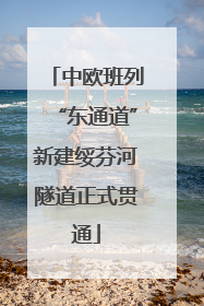 中欧班列“东通道”新建绥芬河隧道正式贯通