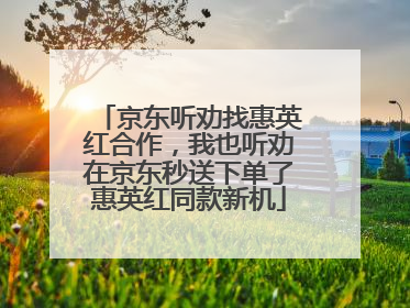 京东听劝找惠英红合作，我也听劝在京东秒送下单了惠英红同款新机