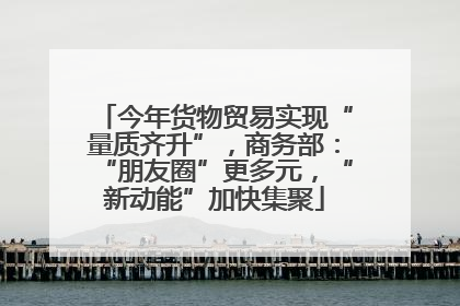 今年货物贸易实现“量质齐升”，商务部：“朋友圈”更多元，“新动能”加快集聚