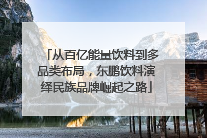 从百亿能量饮料到多品类布局，东鹏饮料演绎民族品牌崛起之路
