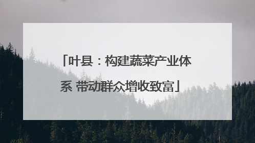叶县：构建蔬菜产业体系 带动群众增收致富