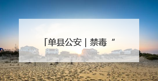 单县公安｜禁毒“童”行，守护成长