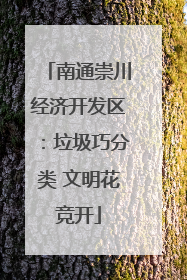 南通崇川经济开发区：垃圾巧分类 文明花竞开