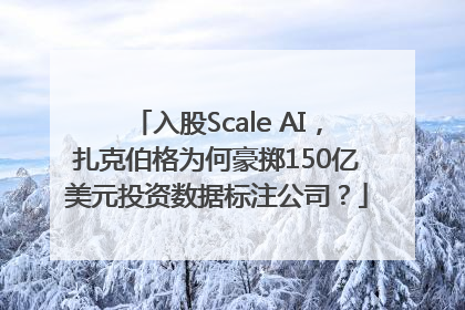 入股Scale AI，扎克伯格为何豪掷150亿美元投资数据标注公司？