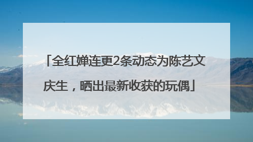 全红婵连更2条动态为陈艺文庆生，晒出最新收获的玩偶