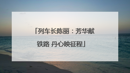 列车长陈丽：芳华献铁路 丹心映征程