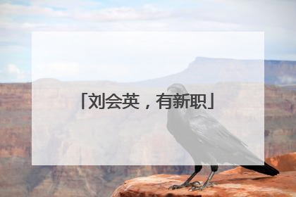 刘会英，有新职