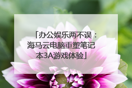 办公娱乐两不误：海马云电脑重塑笔记本3A游戏体验