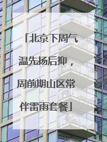 北京下周气温先扬后抑，周前期山区常伴雷雨套餐