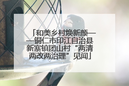 和美乡村焕新颜——铜仁市印江自治县新寨镇团山村“两清两改两治理”见闻