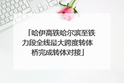 哈伊高铁哈尔滨至铁力段全线最大跨度转体桥完成转体对接